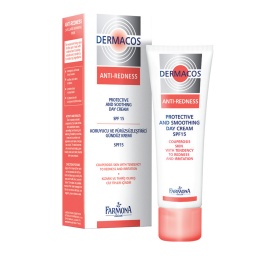 Dermacos anti-redness protective and smoothing day cream SPF 15 – Cream bảo vệ dịu nhẹ da ngừa mẩn đỏ 50ml